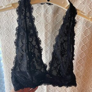 Intimately Free People Black Lace Bralette, Size XS